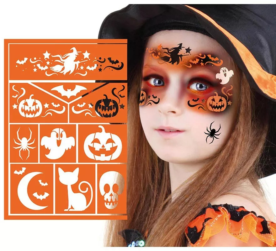 Translation missing: pt-PT.Plantilla de Maquillaje Bruja Infantil