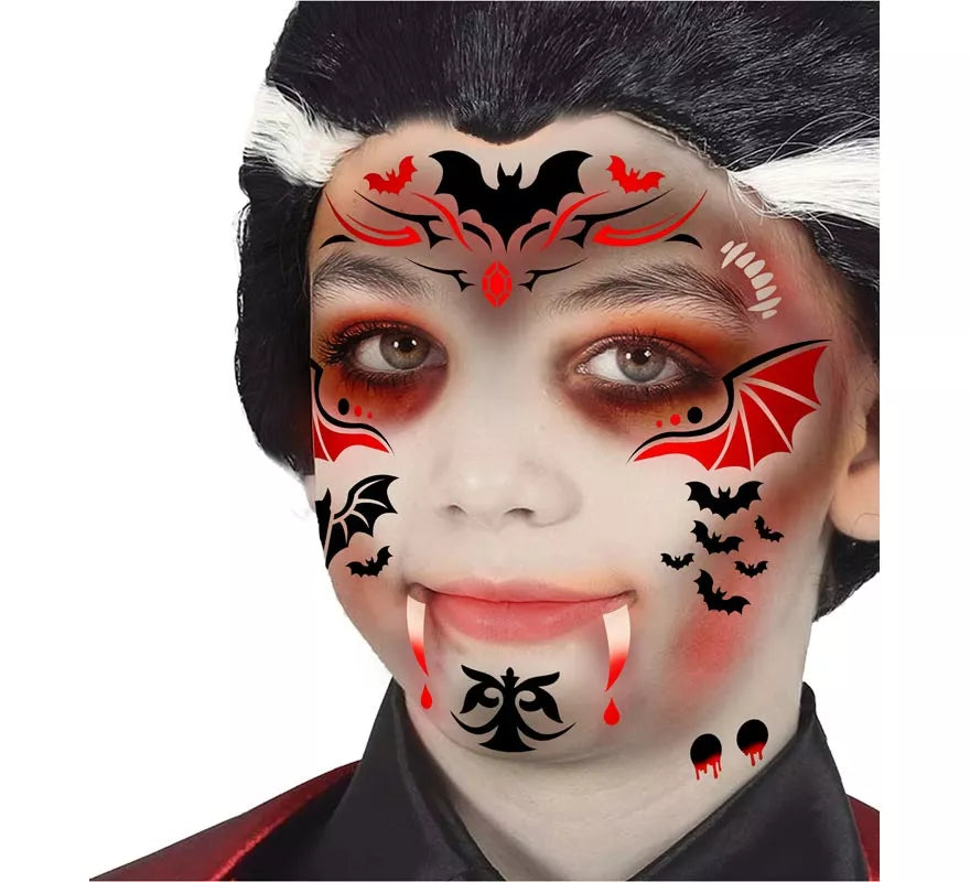 Plantilla de Maquillaje Vampiro de 14x20 cm