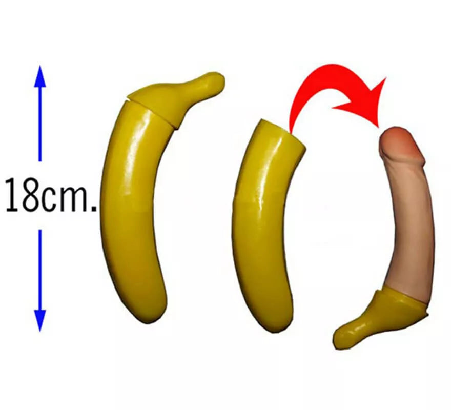 Translation missing: pt-PT.Plátano con sorpresa de 18 cm para Despedidas de Soltera