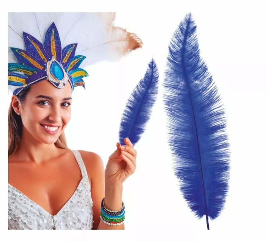 Translation missing: pt-PT.Pluma de Avestruz Grande en varios colores 40 cm