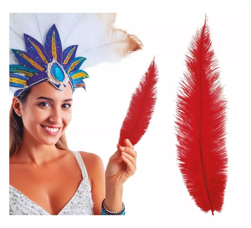 Translation missing: pt-PT.Pluma de Avestruz Grande en varios colores 40 cm