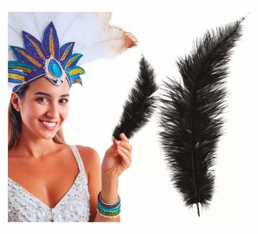 Translation missing: pt-PT.Pluma de Avestruz Grande en varios colores 40 cm