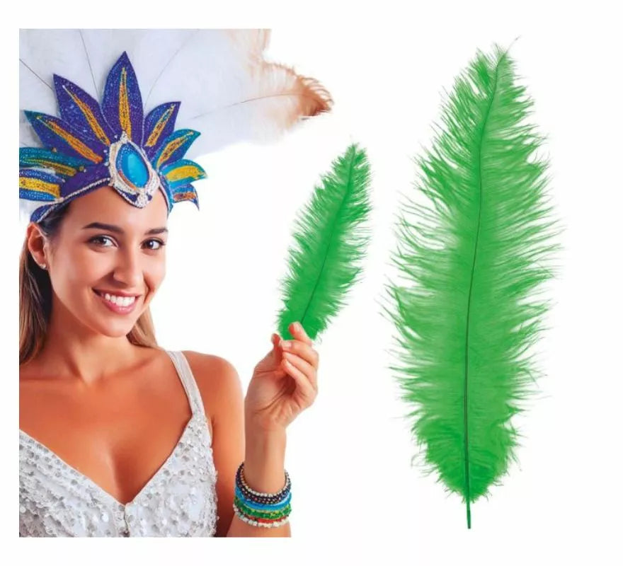Translation missing: pt-PT.Pluma de Avestruz Grande en varios colores 40 cm