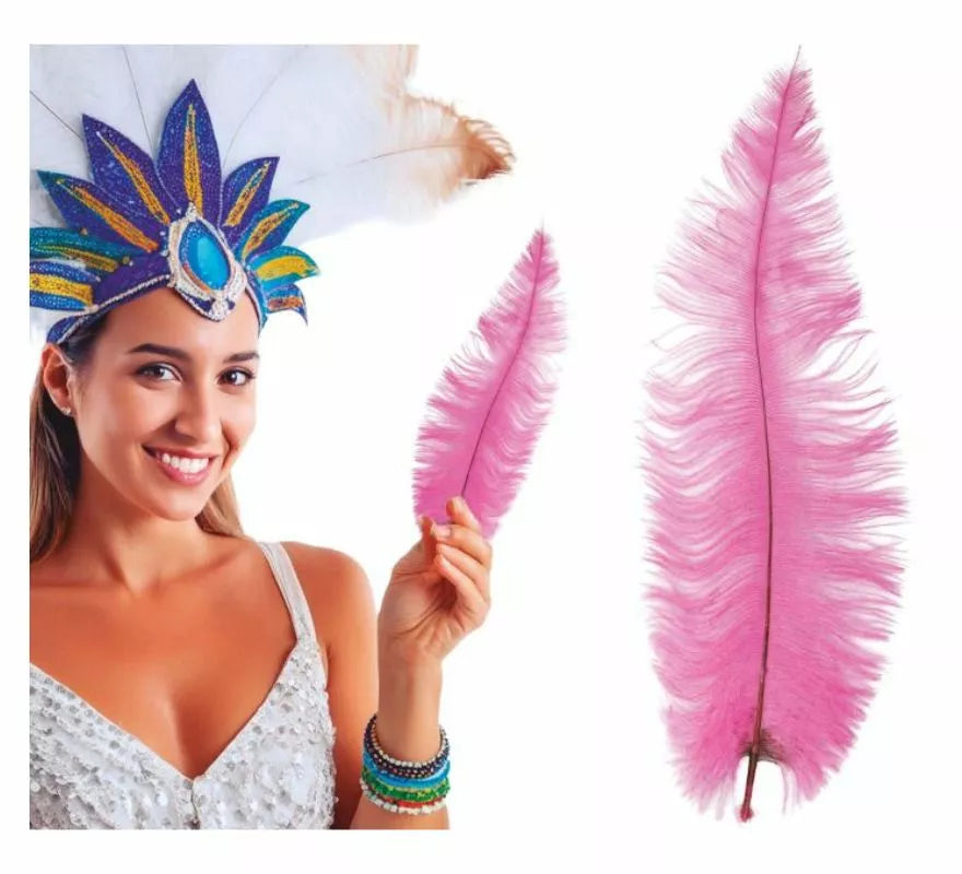 Translation missing: pt-PT.Pluma de Avestruz Grande en varios colores 40 cm