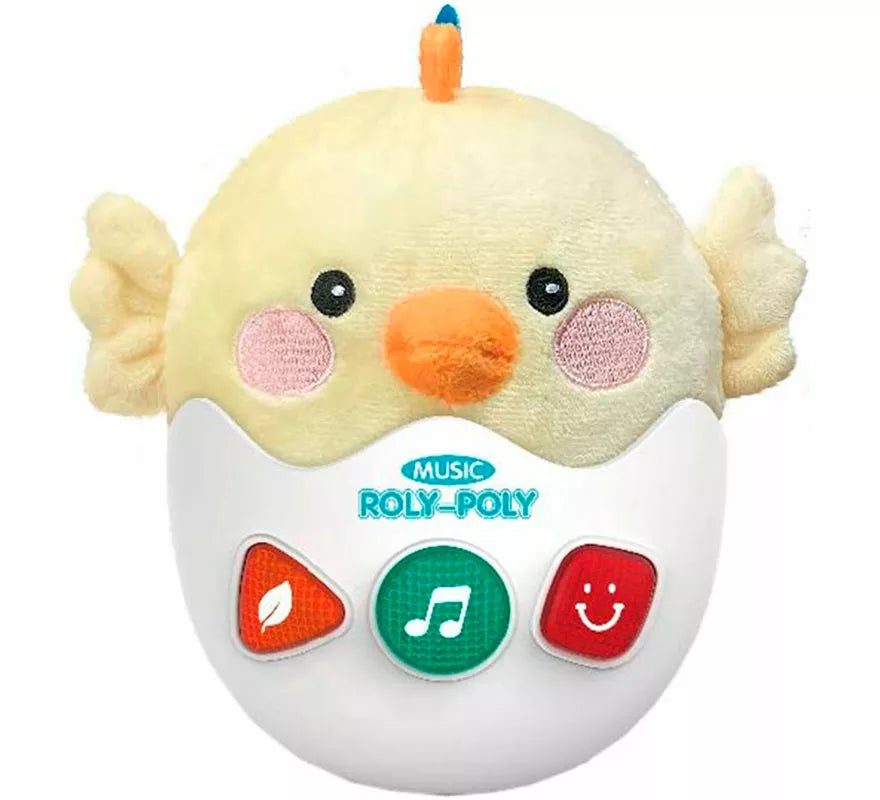 Pollito Huevo Musical con Luz y Sonido de 22 cm