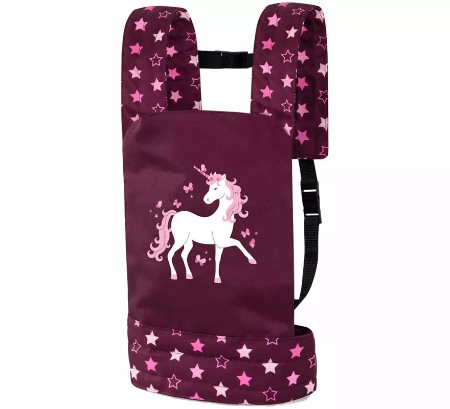 Translation missing: pt-PT.Portabebés de lujo de Unicornio rosa y morado para Muñecas