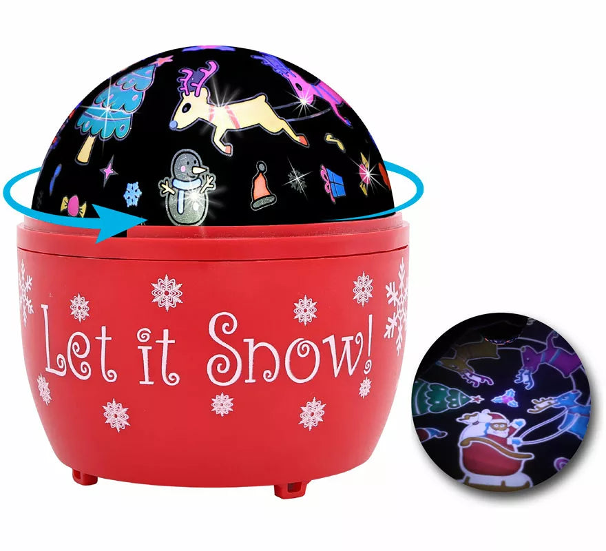 Translation missing: pt-PT.Proyector Led Giratorio Decorado Navidad 11,5x11,5x13 cm