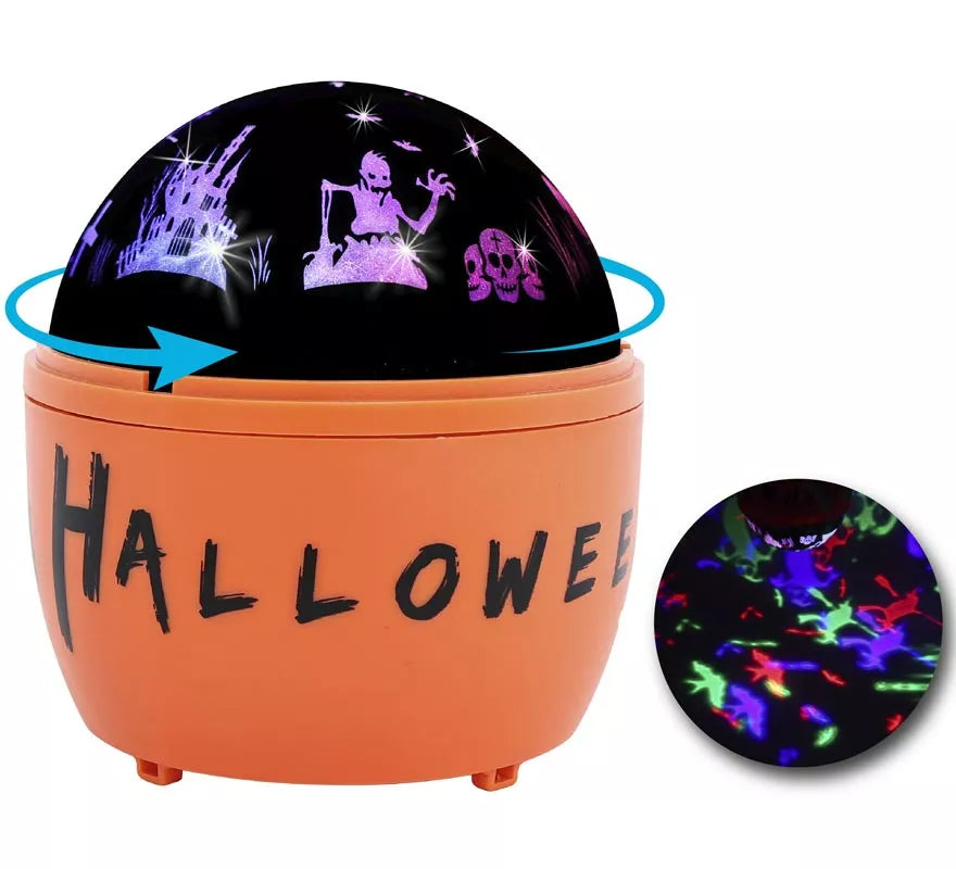 Translation missing: pt-PT.Proyector Led Giratorio Halloween de 11.5x11.5x13 cm