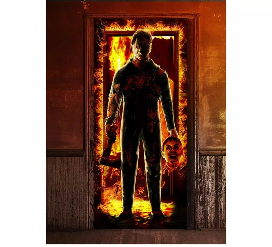 Translation missing: pt-PT.Puerta Asesino de Halloween de 80x180 cm