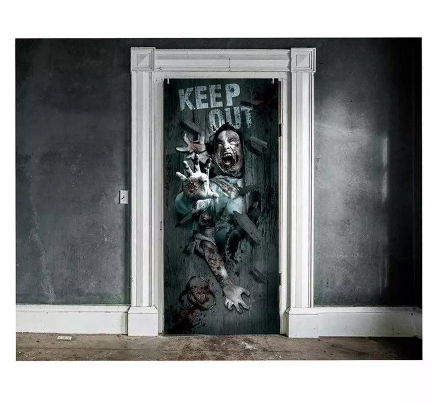 Translation missing: pt-PT.Puerta Zombie Attack Decorativa de 80 X 180 cm