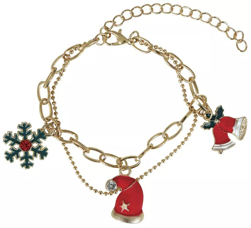 Translation missing: pt-PT.Pulsera Campana, Gorro y Copo de Navidad