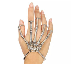 Pulseira de Anel de Esqueleto de Metal