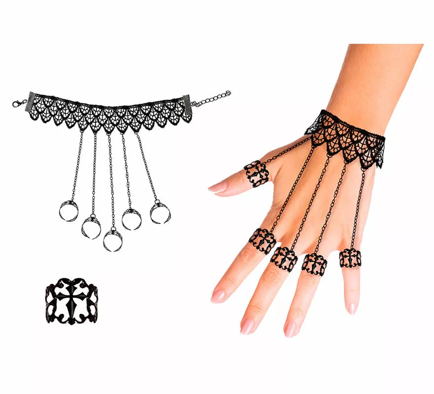 Translation missing: pt-PT.Pulsera con Anillos Góticos