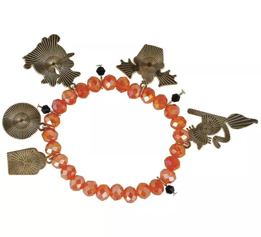 Translation missing: pt-PT.Pulsera con Figuras Naranja para Halloween