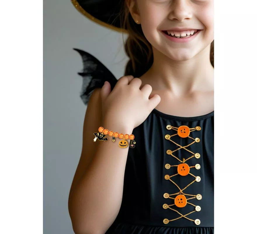 Translation missing: pt-PT.Pulsera con Figuras Naranja para Halloween