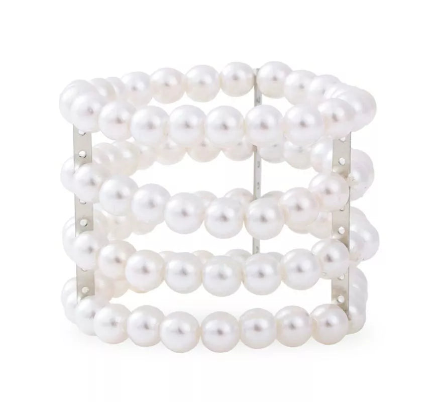 Translation missing: pt-PT.Pulsera de Perlas blancas grande