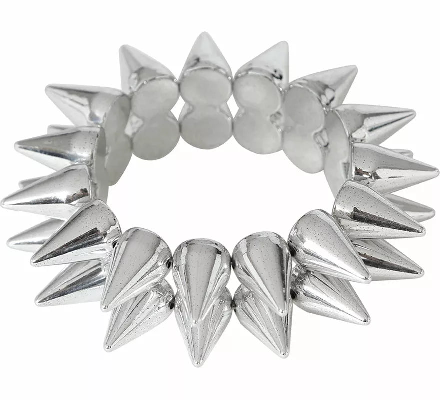 Translation missing: pt-PT.Pulsera de Pinchos Plateados