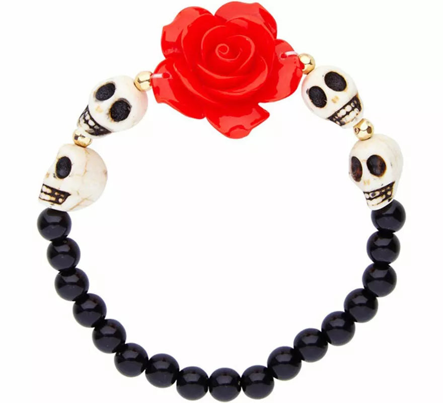 Translation missing: pt-PT.Pulsera Día de los Muertos con Calaveras
