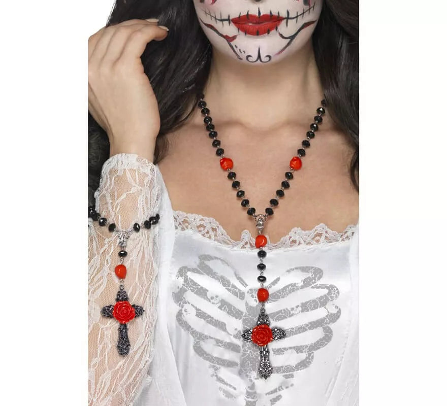 Translation missing: pt-PT.Pulsera y collar de Rosarios del día de muertos