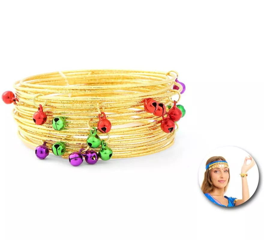 Translation missing: pt-PT.Pulseras Hindú con bolitas de colores