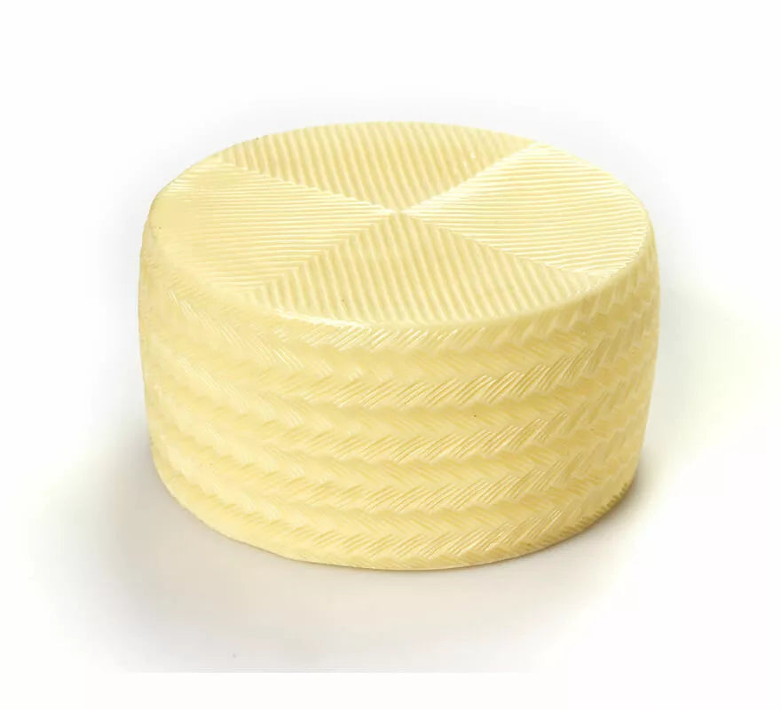 Translation missing: pt-PT.Queso de plástico beige de 18.5 cm de diámetro