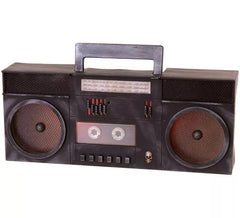Radiocassete fantasma com luz e som 40X16X7 cm