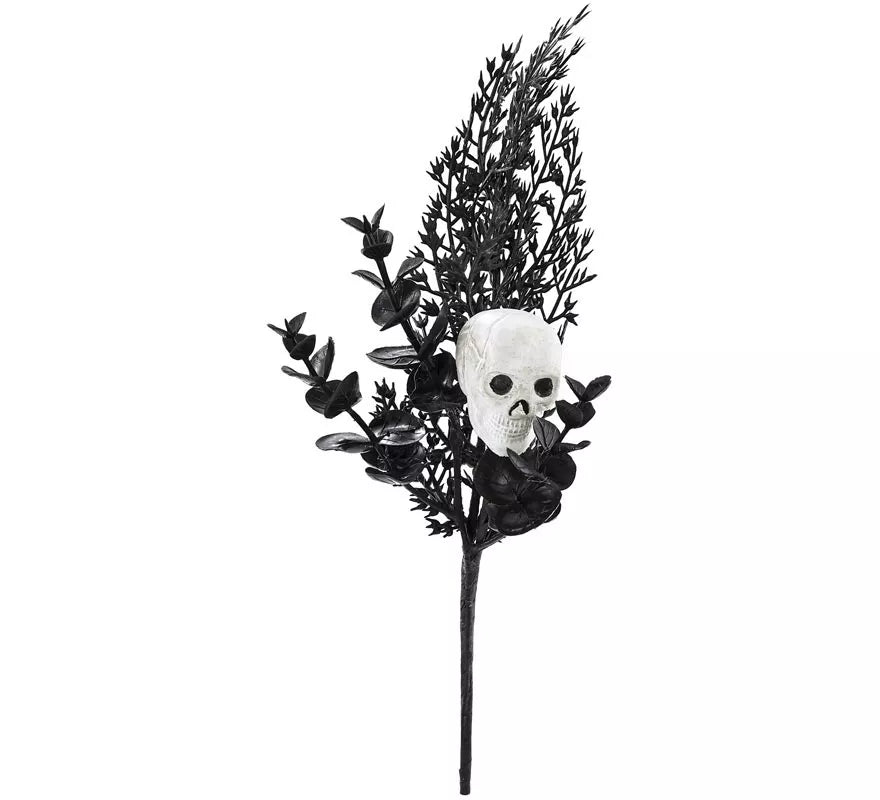 Translation missing: pt-PT.Rama Artificial con Calavera de 25 cm