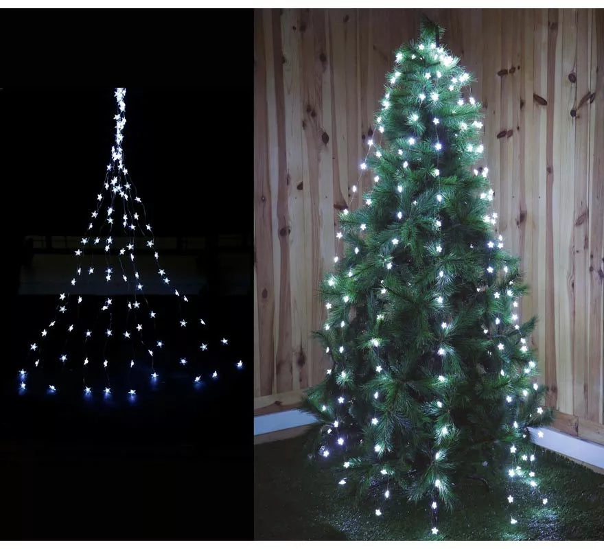 Translation missing: pt-PT.Rama de 200 Led Estrellas cálidas con 8 funciones