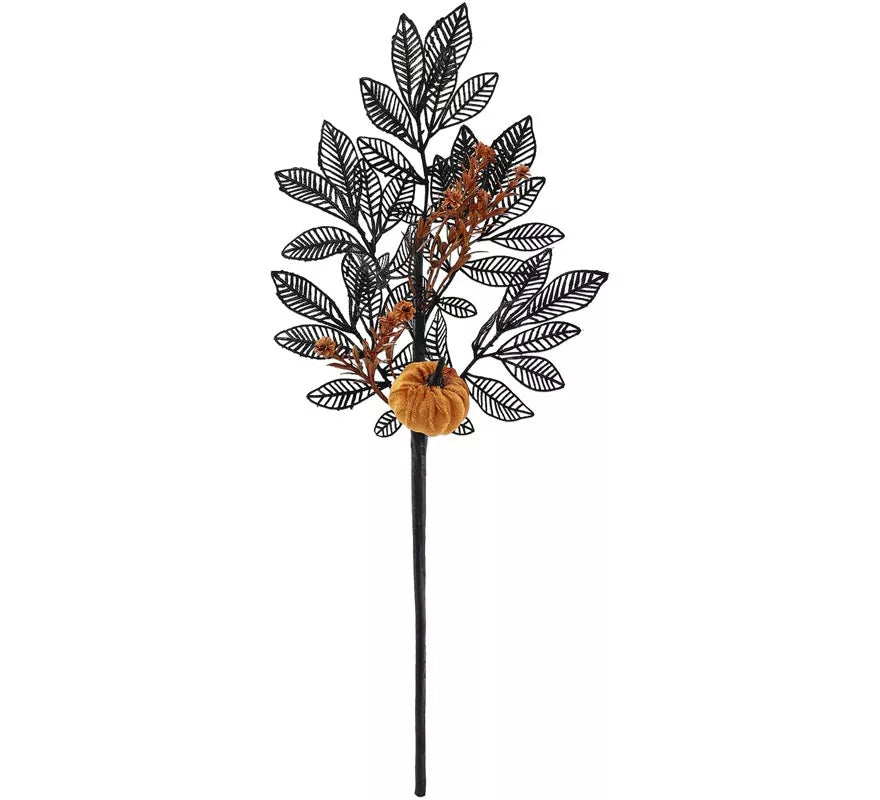 Rama Halloween con Calabaza de 60 cm
