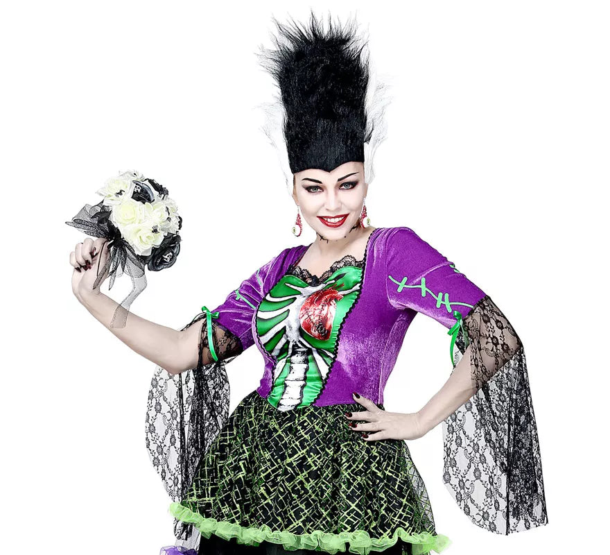 Translation missing: pt-PT.Ramo de Flores de Novia Cadáver con Calaveras y Arañas