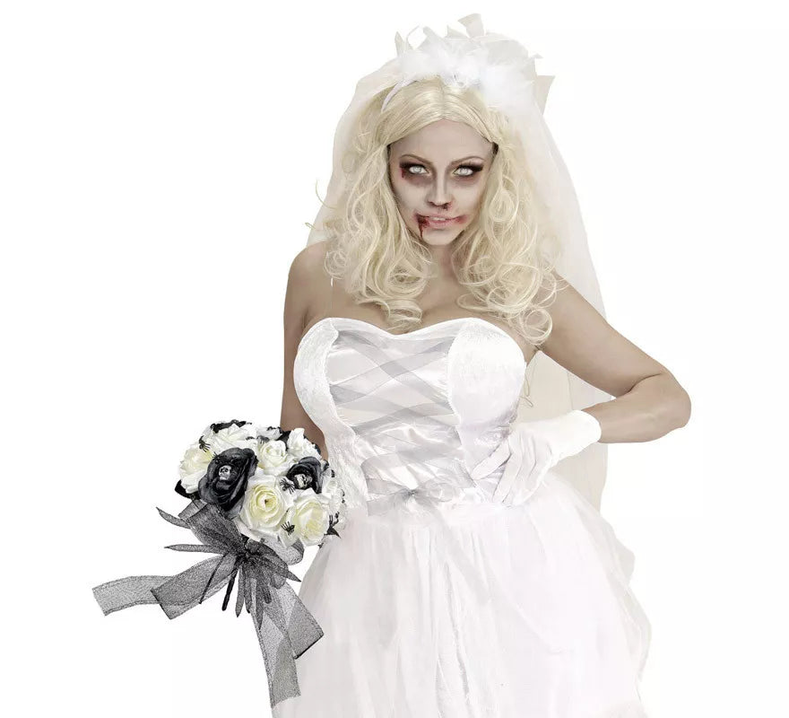 Translation missing: pt-PT.Ramo de Flores de Novia Cadáver con Calaveras y Arañas