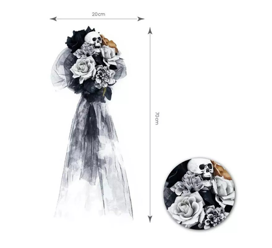 Translation missing: pt-PT.Ramo Halloween Skull de 20x70 cm
