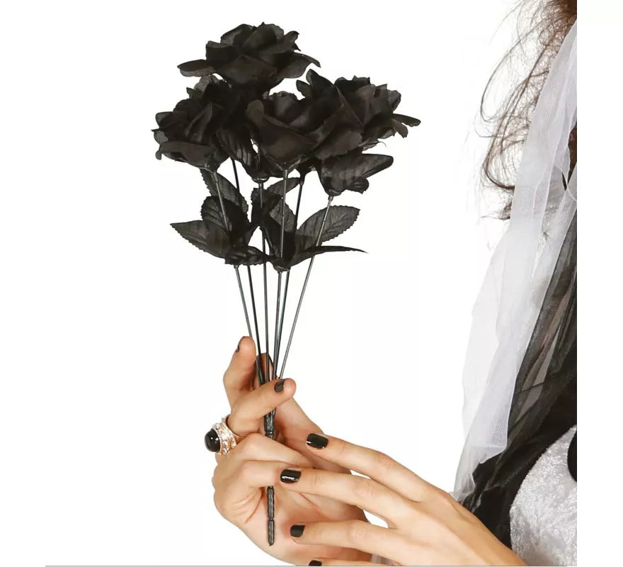 Translation missing: pt-PT.Ramo Rosas Negras 35 cm