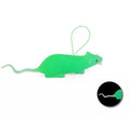 Ratón Luminiscente con cuerda de plástico de 11 cm