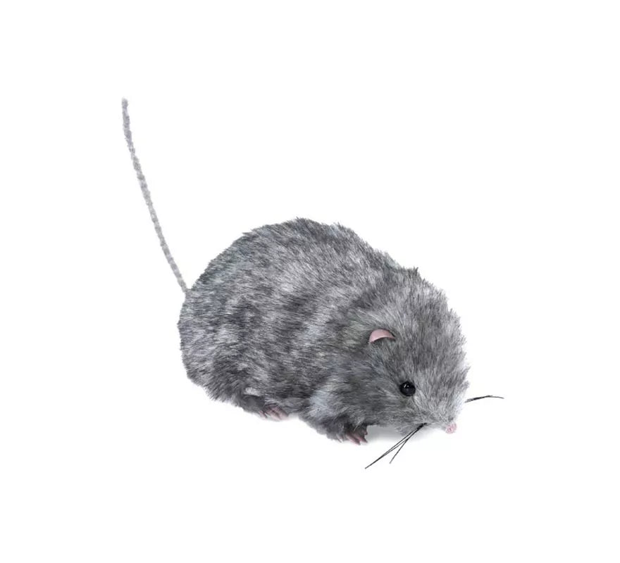 Translation missing: pt-PT.Ratón peludo gris de 27 cm