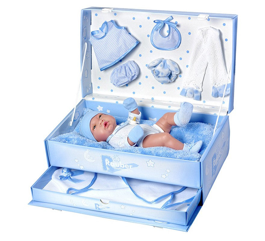 Translation missing: pt-PT.Muñeco Reborn Niño Baúl con Accesorios 34 cm