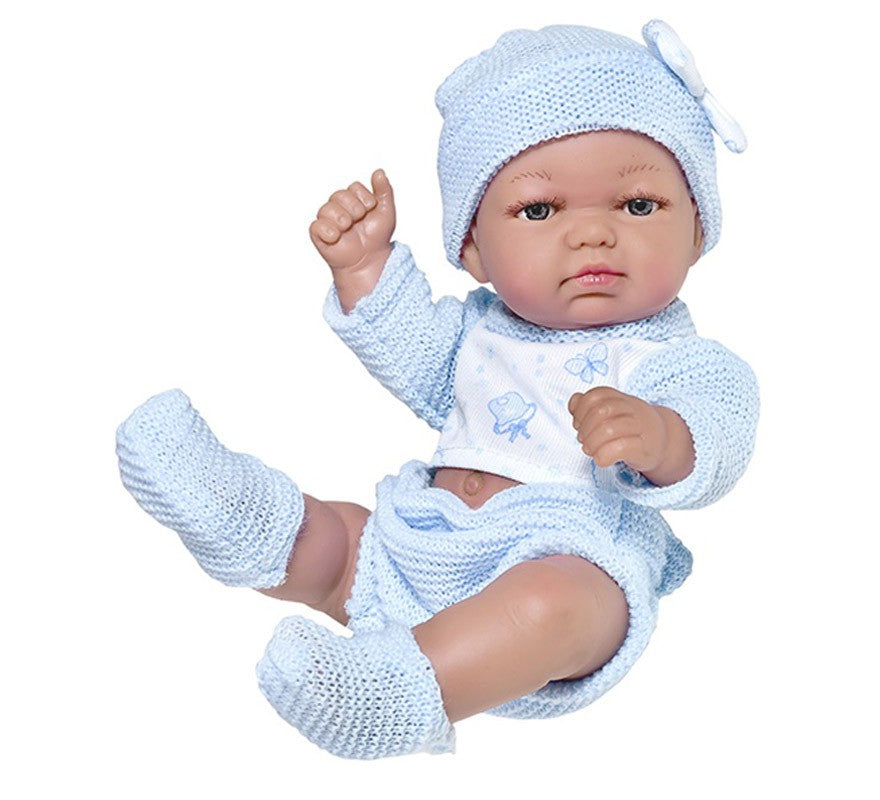 Translation missing: pt-PT.Muñeco Reborn Niño Lana Celeste 25 cm