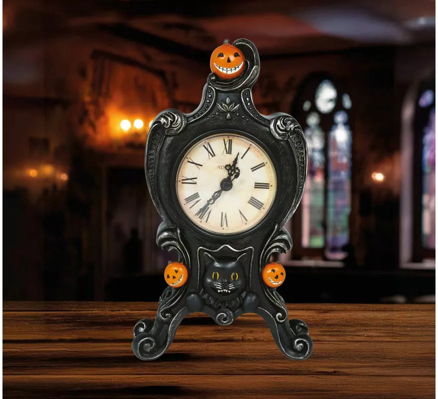 Translation missing: pt-PT.Reloj de Mesa Antiguo de Resina de 24x14 cm
