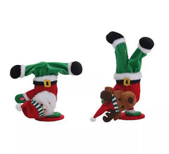 Rappers Rena e Papai Noel com Baterias 35 cm