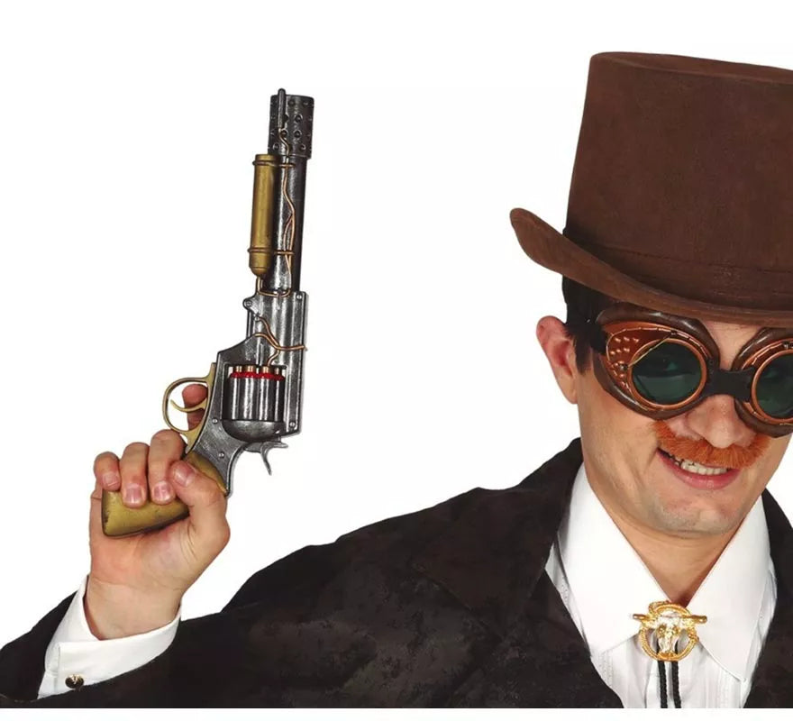 Revolver estilo Steampunk 30 cm