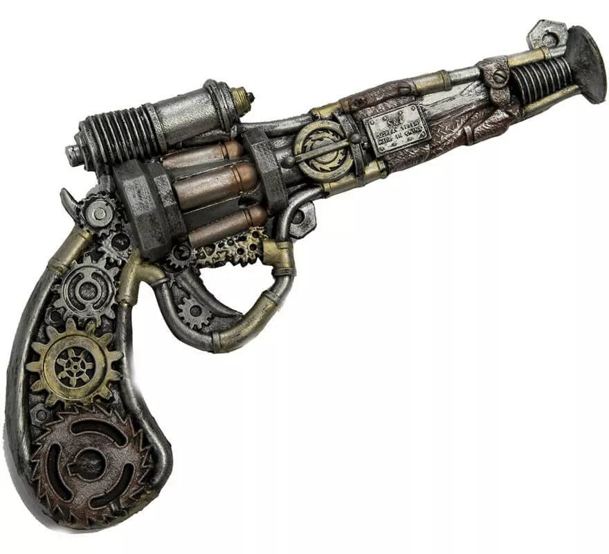 Translation missing: pt-PT.Revólver Steampunk con Rodamientos de Foam 31x18 cm