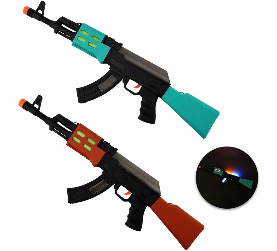 Translation missing: pt-PT.Rifle con Luz y Sonido de plástico en colores surtidos