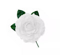 Rosa Flamenca grande blanco de 15 cm