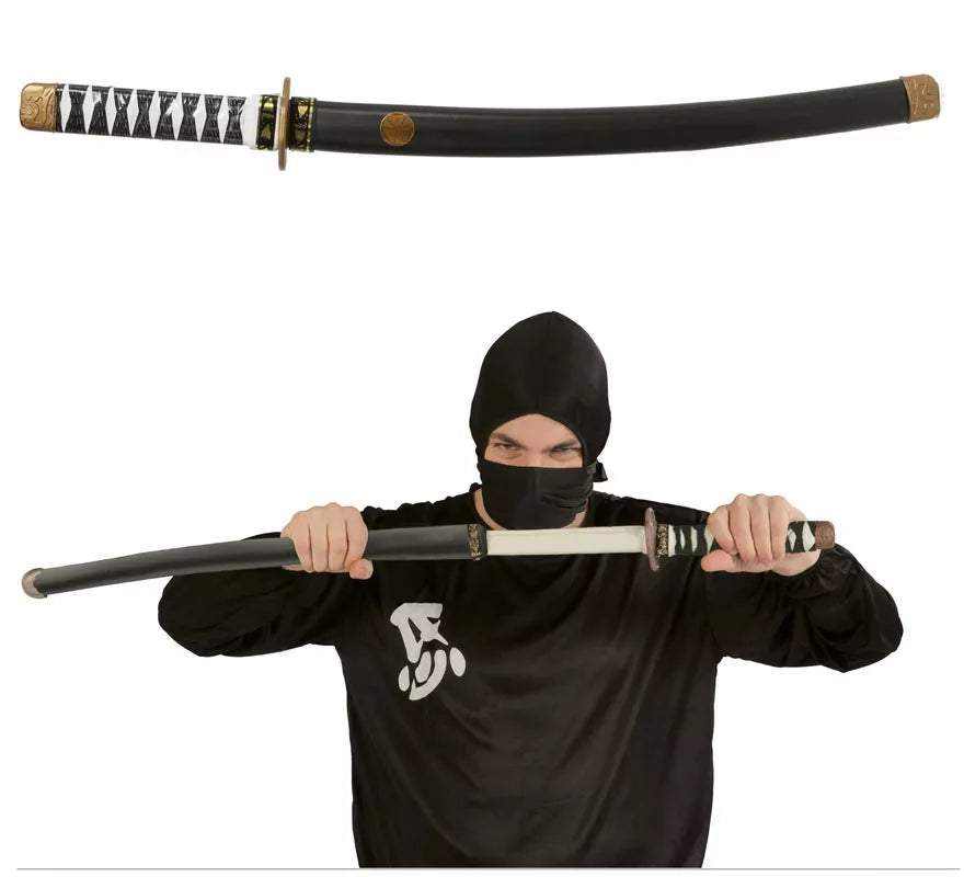 Translation missing: pt-PT.Sable de Japonés o Espada Ninja negra de 76 cm con funda