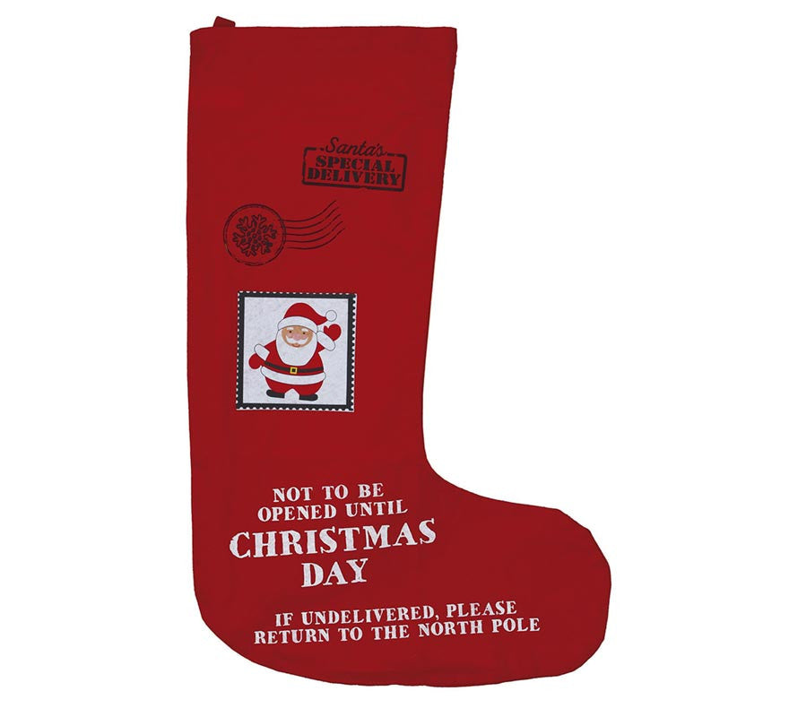 Translation missing: pt-PT.Saco de Calcetín rojo de Papá Noel de 110 cm