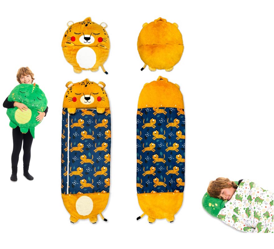 Translation missing: pt-PT.Saco de Dormir con Cojín Leopardo de 165 cm