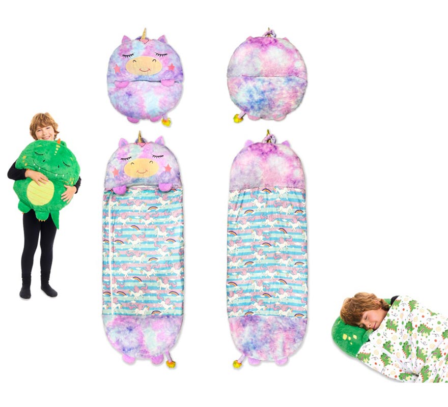 Translation missing: pt-PT.Saco de Dormir con Cojín Unicornio iridiscente de 165 cm
