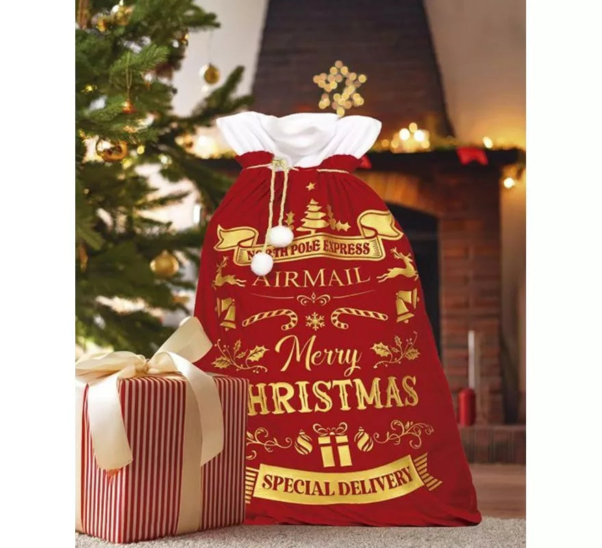 Translation missing: pt-PT.Saco de Merry Christmas de 60x95 cm