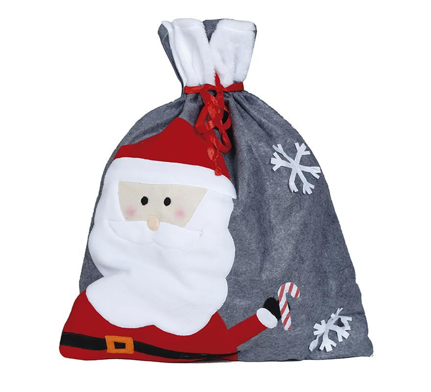 Translation missing: pt-PT.Saco de Papá Noel gris de 50X60 cm