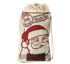 Saco Papai Noel Juta 50X80 cm